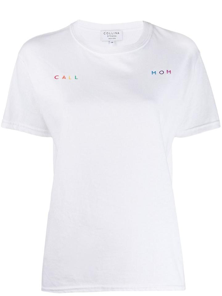 Collina Strada Collina Strada Xx305callmomtee White-rainbow Cotton