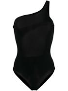 Isabel Marant Sage One Shoulder Swimsuit - Black