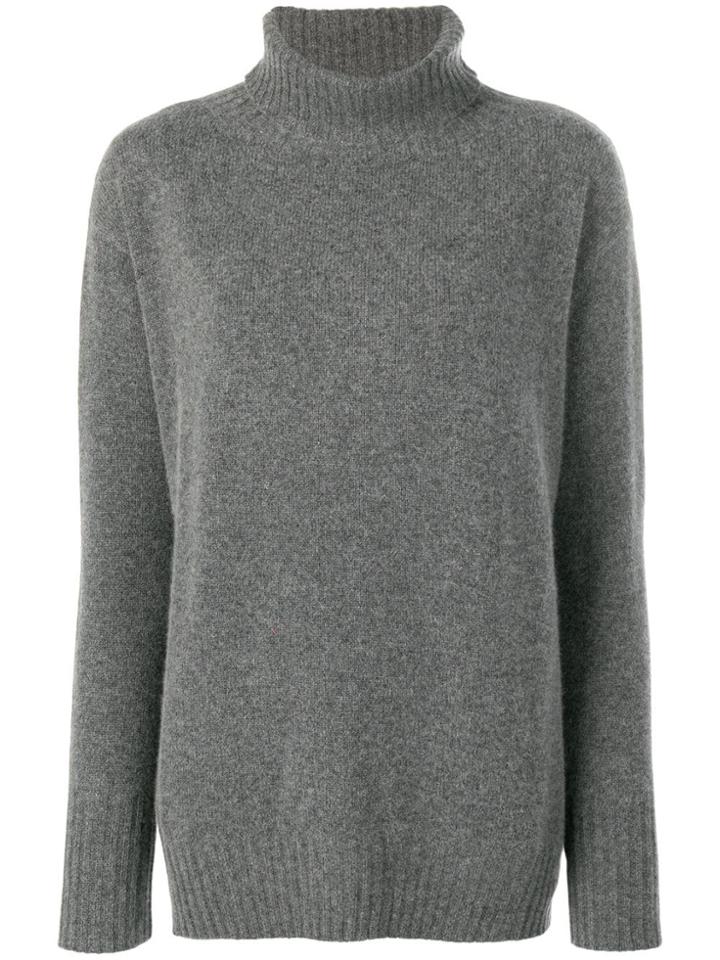 Max Mara Studio Knitted Jumper - Grey