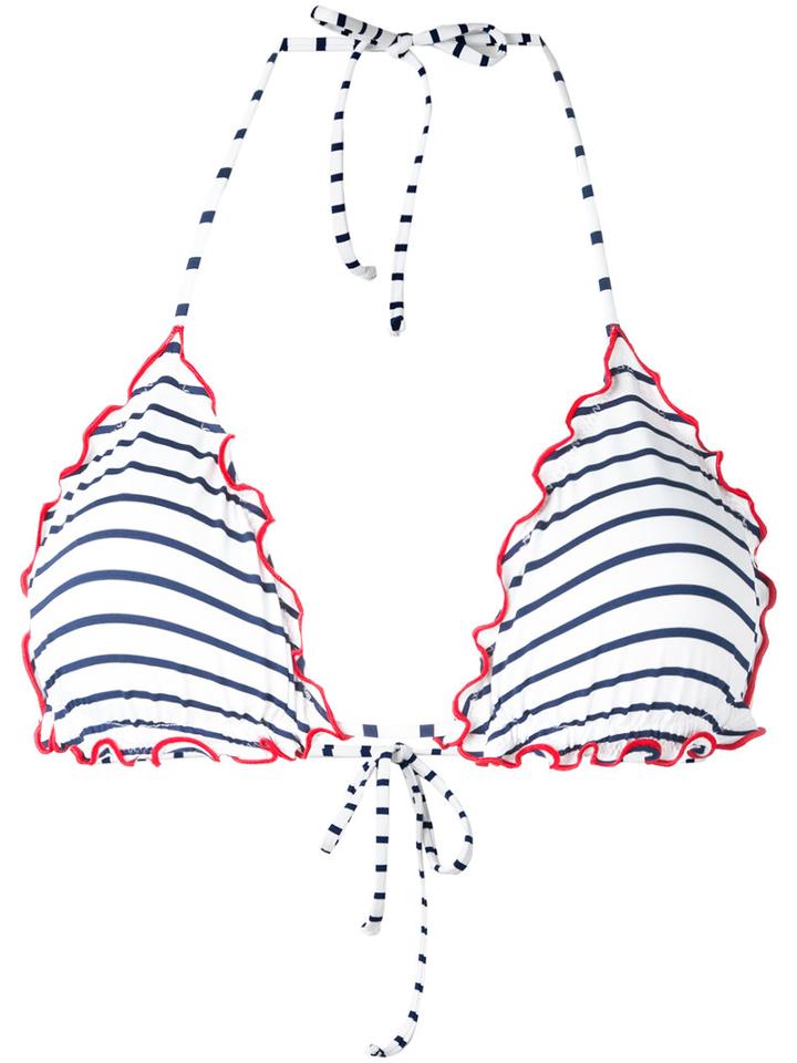 Mc2 Saint Barth - Sagittarius Bikini Top - Women - Polyamide/spandex/elastane - L, White, Polyamide/spandex/elastane
