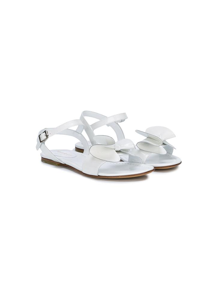 Montelpare Tradition Teen Bow Embellished Sandals - White