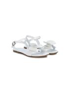 Montelpare Tradition Teen Bow Embellished Sandals - White
