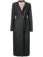 Jil Sander Navy Classic Tailored Coat - Grey