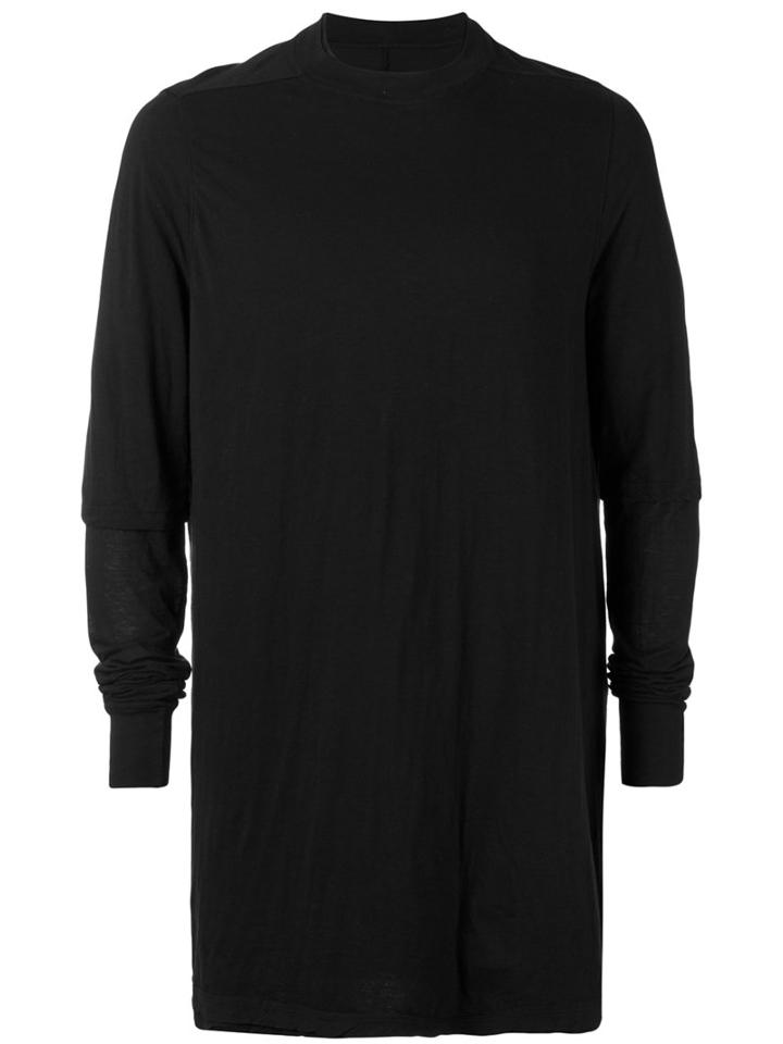 Rick Owens Drkshdw - Elongated Sweatshirt - Men - Cotton - Xs, Black, Cotton