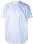 Comme Des Garçons Shirt Striped Shortsleeved Shirt - Blue