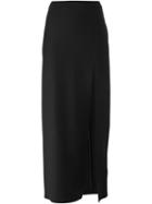 Neil Barrett Slit Detail Skirt, Women's, Size: 40, Black, Polyamide/spandex/elastane/virgin Wool