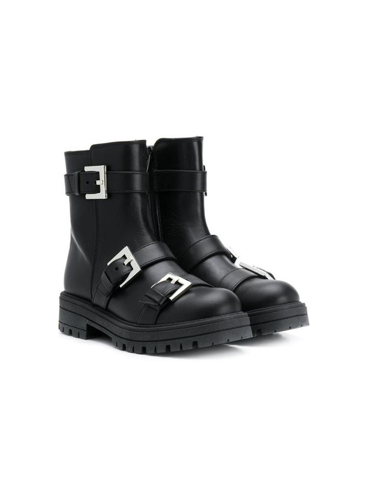 Mi Mi Sol Teen Buckled Ankle Boots - Black