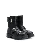 Mi Mi Sol Teen Buckled Ankle Boots - Black