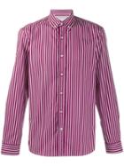 Brunello Cucinelli Vertical Striped Shirt - Purple