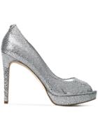 Michael Kors Collection Peep Toe Pumps - Metallic