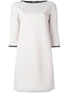 's Max Mara - Contrast Trim Shift Dress - Women - Spandex/elastane/viscose - L, Women's, Nude/neutrals, Spandex/elastane/viscose