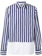 Marni - Striped Poplin Shirt - Men - Cotton - 48, Blue, Cotton