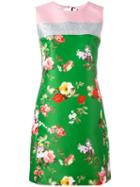 Brognano Open-back Floral Dress, Women's, Size: 40, Green, Polyester