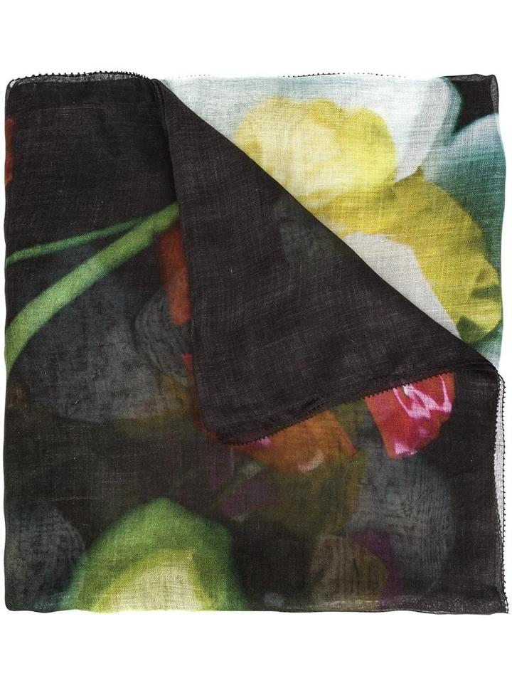 Faliero Sarti Floral Photo Print Scarf, Women's, Silk