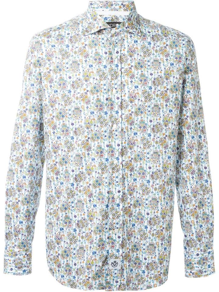 Hydrogen Mexican Skull Print Shirt