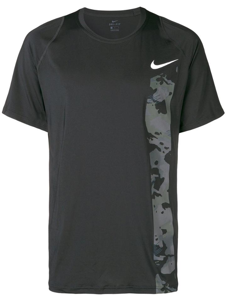 Nike Camouflage Print Detail T-shirt - Black