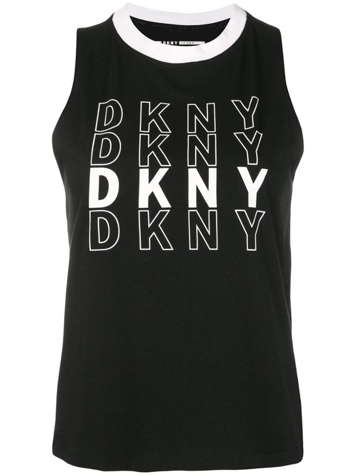 Dkny Multi-logo Print Tank - Black