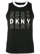 Dkny Multi-logo Print Tank - Black