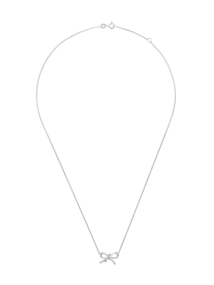 Wouters & Hendrix Gold Diamond Ribbon Necklace - Metallic