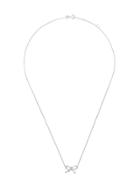 Wouters & Hendrix Gold Diamond Ribbon Necklace - Metallic