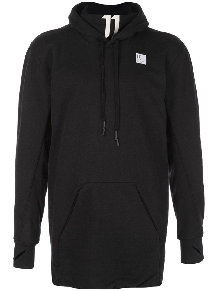 11 By Boris Bidjan Saberi Large Collar Hoodie - Black
