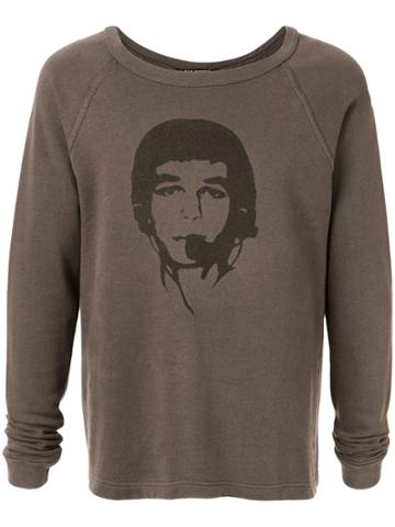 Raf Simons Pre-owned 1998 Aw Headset Print Sweatshirt - Green