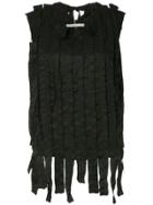Aleksandr Manamïs Shredded Ribbon Blouse - Black