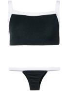 Osklen Bi-coloured Bikini Set - Black