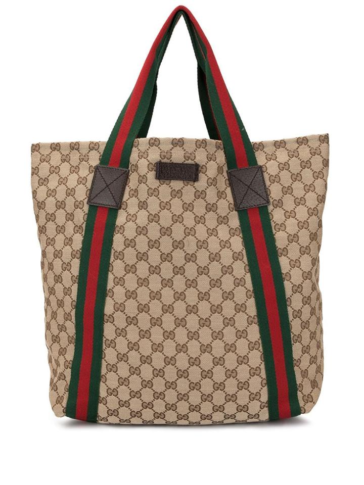 Gucci Pre-owned Gg Pattern Shelly Tote - Brown