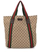 Gucci Pre-owned Gg Pattern Shelly Tote - Brown