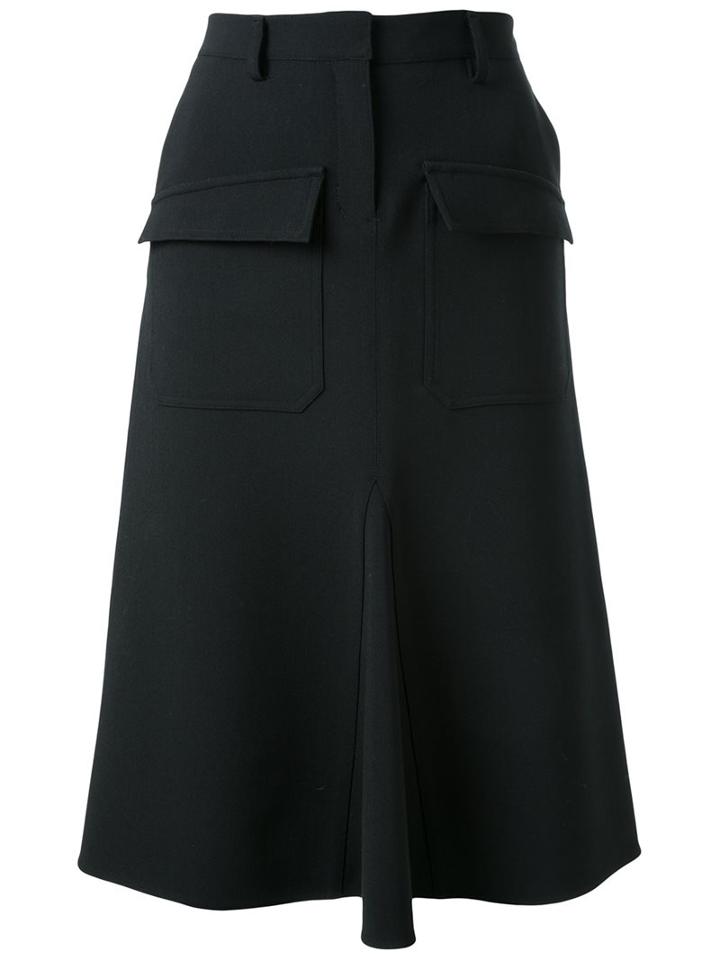 Fad Three Patch Pocket Skirt, Women's, Size: Medium, Black, Cotton