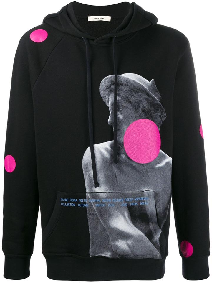 Damir Doma Sculpture Print Hoodie - Black
