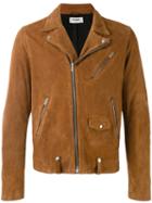 The Kooples - Vintage Biker Jacket - Men - Goat Skin/cupro/acetate/polyester - L, Nude/neutrals, Goat Skin/cupro/acetate/polyester