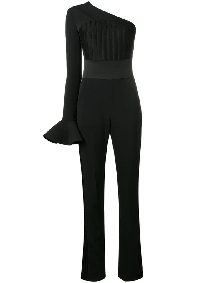 David Koma One Shoulder Jumpsuit - Black