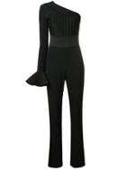 David Koma One Shoulder Jumpsuit - Black