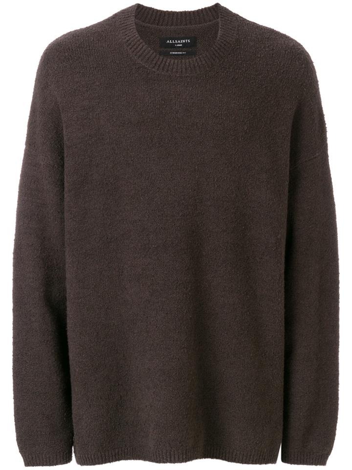 All Saints Oversized Sweater - Brown