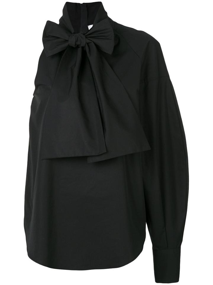 Msgm Asymmetric Blouse - Black