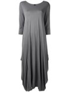 Poème Bohémien - Draped Dress - Women - Viscose - 38, Grey, Viscose