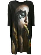 Area Di Barbara Bologna Face Print Tunic, Women's, Black, Cotton