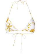 Versace Jewelled Starfish Print Bikini - White