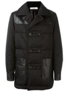 Bally Double Breasted Padded Jacket, Men's, Size: 46, Black, Calf Leather/feather Down/polyamide/polyester