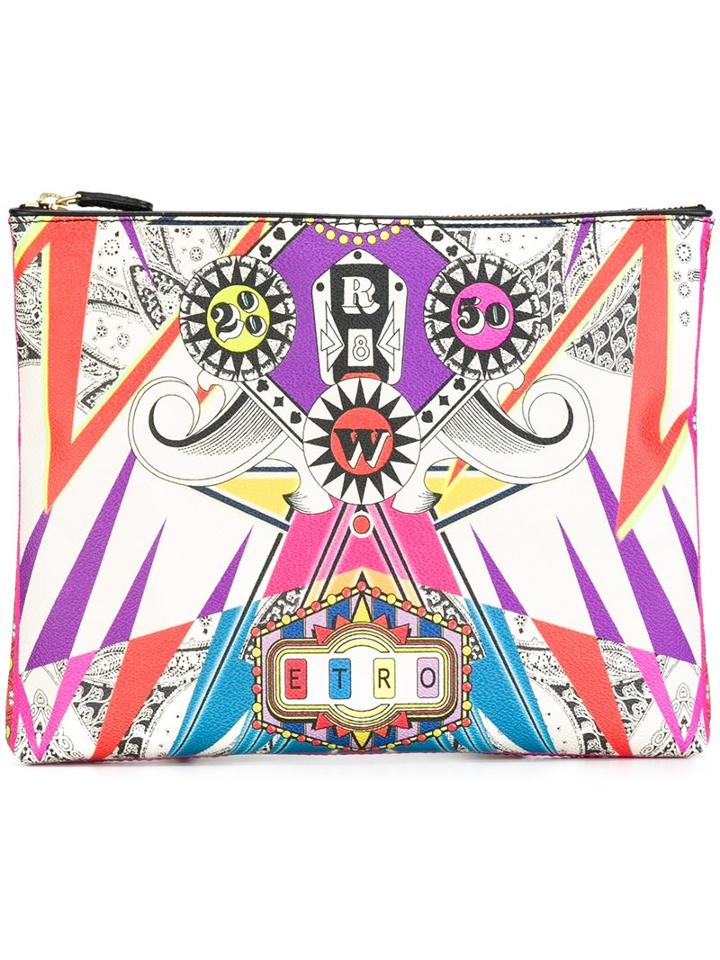Etro Printed Clutch