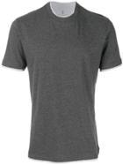 Brunello Cucinelli Two-tone T-shirt - Grey