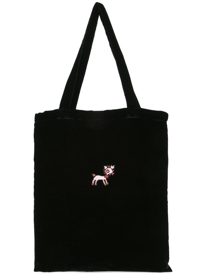 Jupe By Jackie Animal Patch Tote Bag - Black
