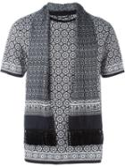 Dolce & Gabbana Scarf Detail T-shirt, Men's, Size: 50, Black, Cotton/silk