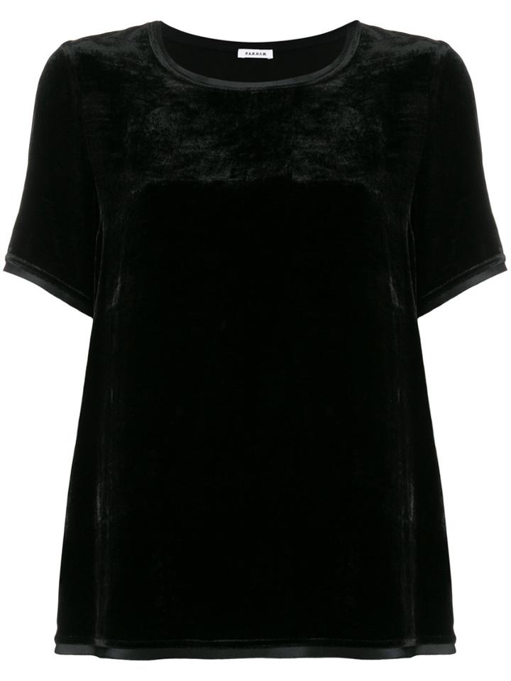 P.a.r.o.s.h. T-shirt With Trim - Black