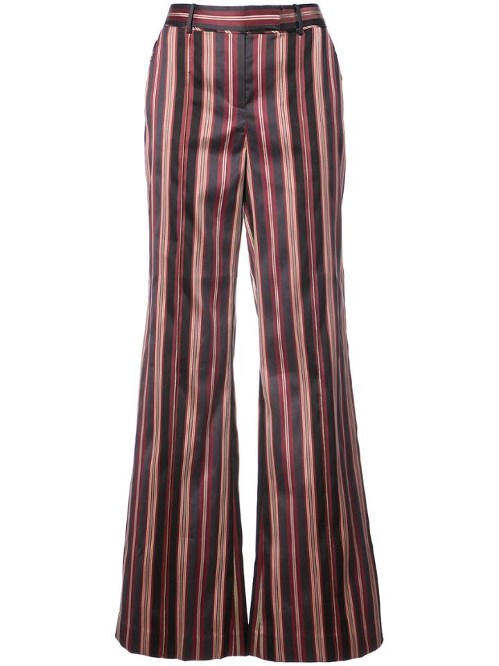 Zimmermann Striped Flared Trousers - Black