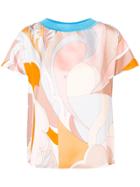 Emilio Pucci Abstract Printed T-shirt - Blue