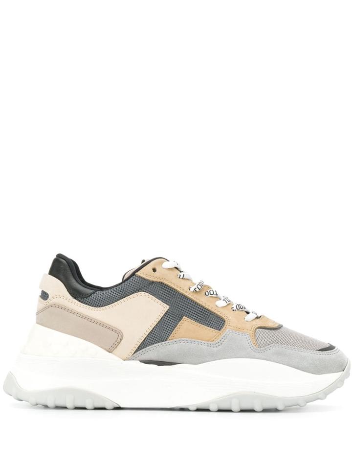 Tod's Oversize Panelled Sneakers - Grey