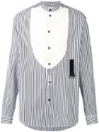 J.w.anderson Striped Popeline Shirt, Men's, Size: 48, White, Cotton